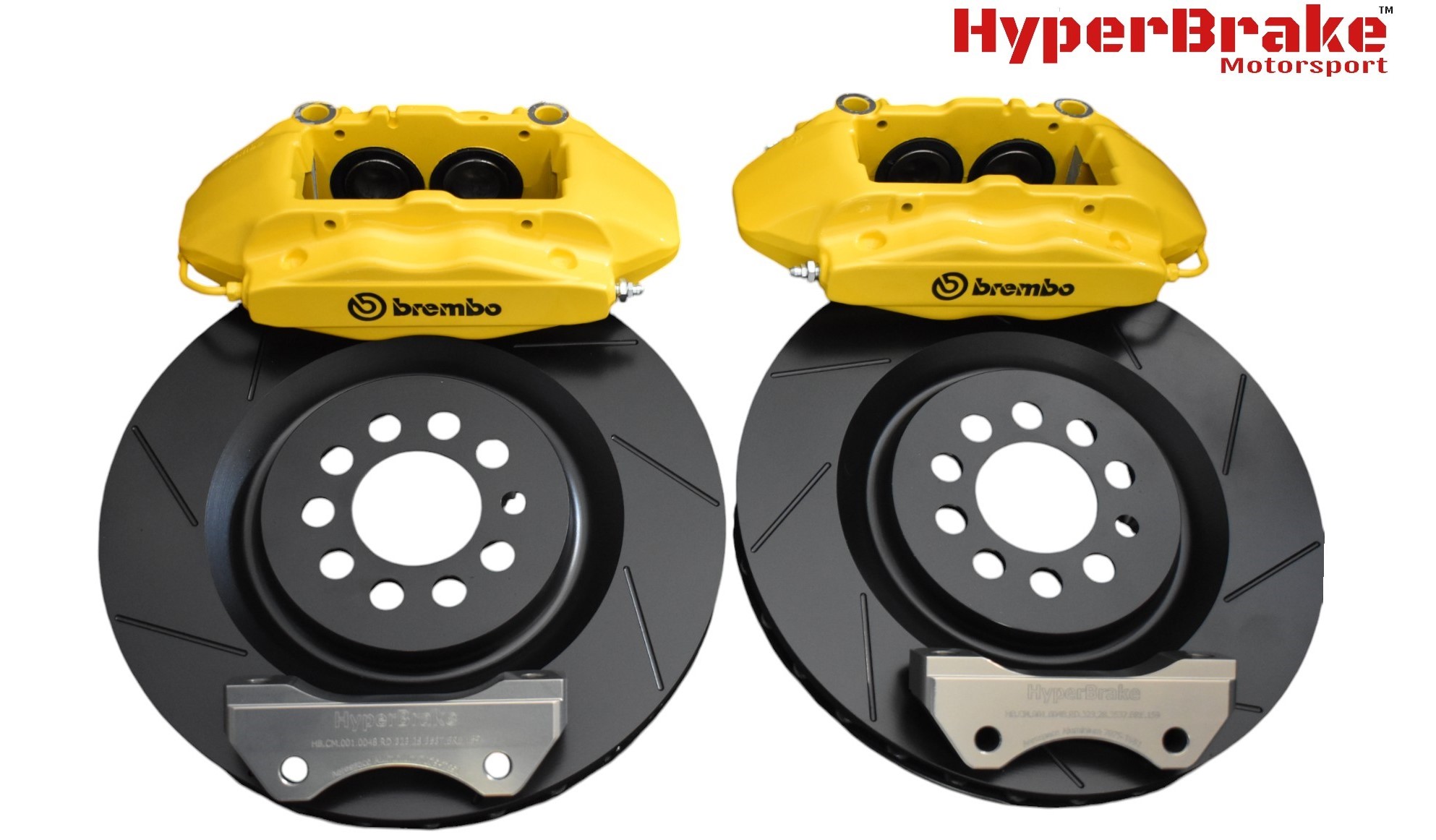 HyperBrake Motorsport Front 4pot Big Brake Kit for Audi TT QUATTRO MK1 (8N) with Brembo (4x42) calipers and monoblock brake discs 323x28mm